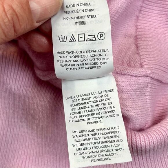 J. Crew Women’s Pink Ruffle Mock Turtleneck Sweater XS - Picture 10 of 10